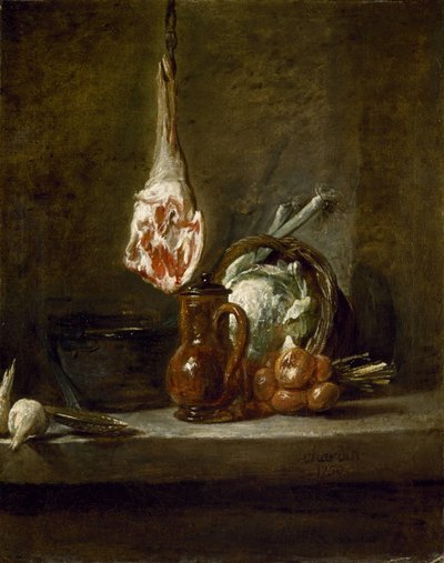 Stillleben mit Lammkeule von Jean Baptiste Simeon Chardin